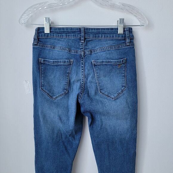 JUSTIN TIMBERLAKE WILLIAM RAST Womens Fringe Hem Skinny Jeans Size 25 - Picture 8 of 9